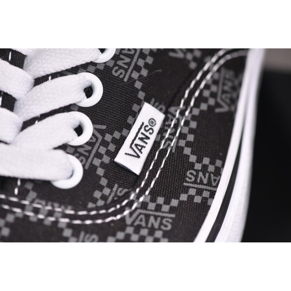 New! Size: 8 Men/9.5 Women | Vans Authentic Monogram - Black - Picture 16 of 16